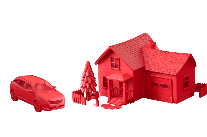 Red House and Car Bundle
