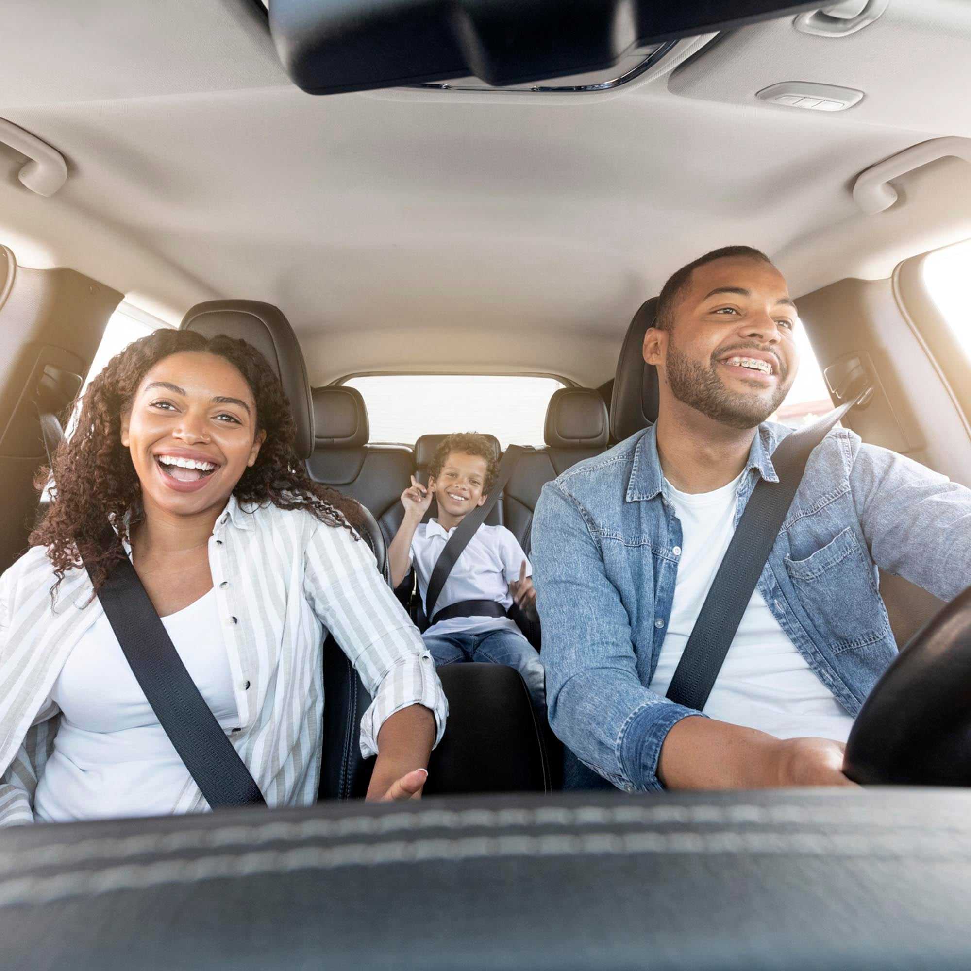 Family in the car - Brampton
