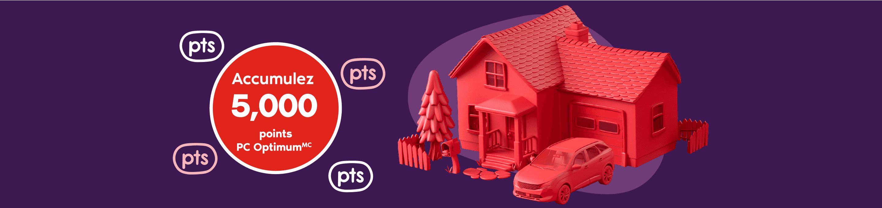 Accumulez 5,000 points
PC Optimum