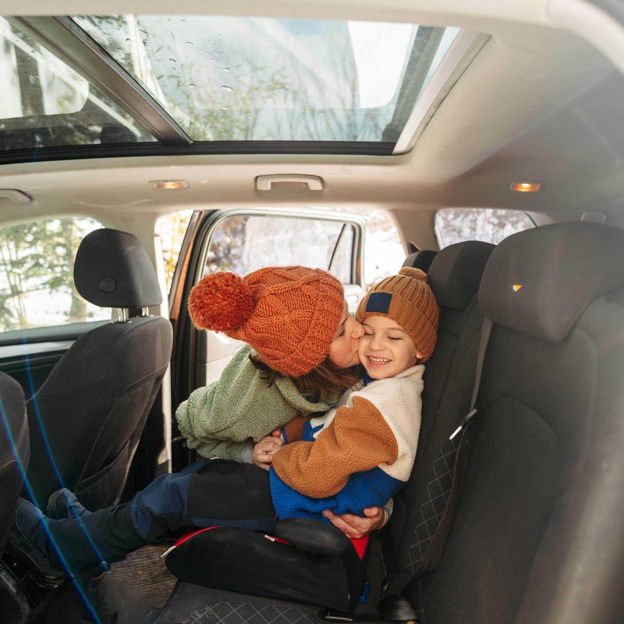 Mother-child in The Car