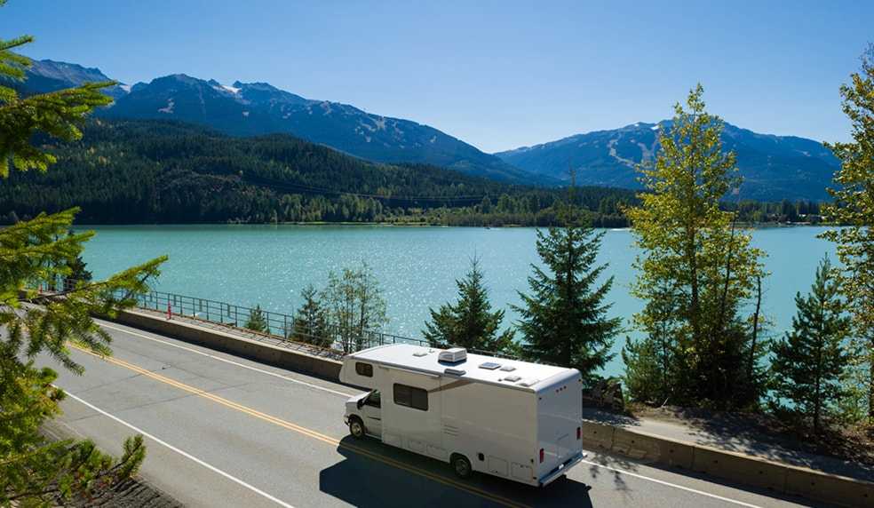 RV on the road