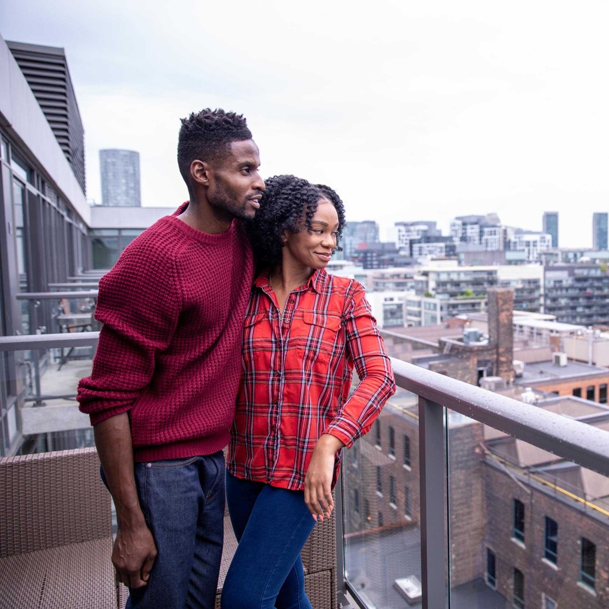 Couple on Balcony - Toronto