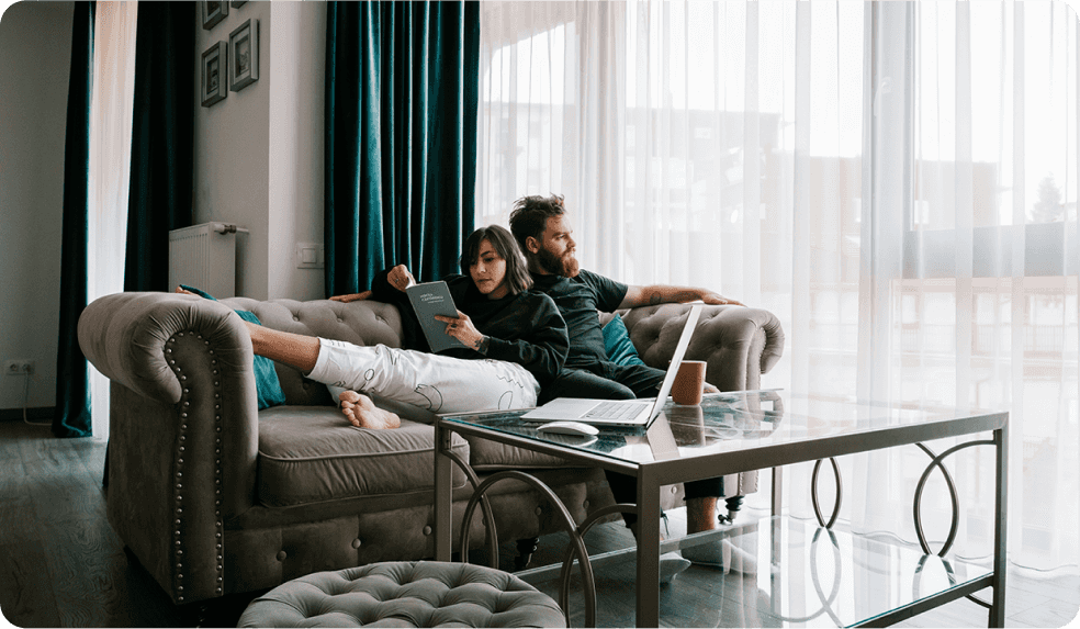 Younge Couple in The Condo