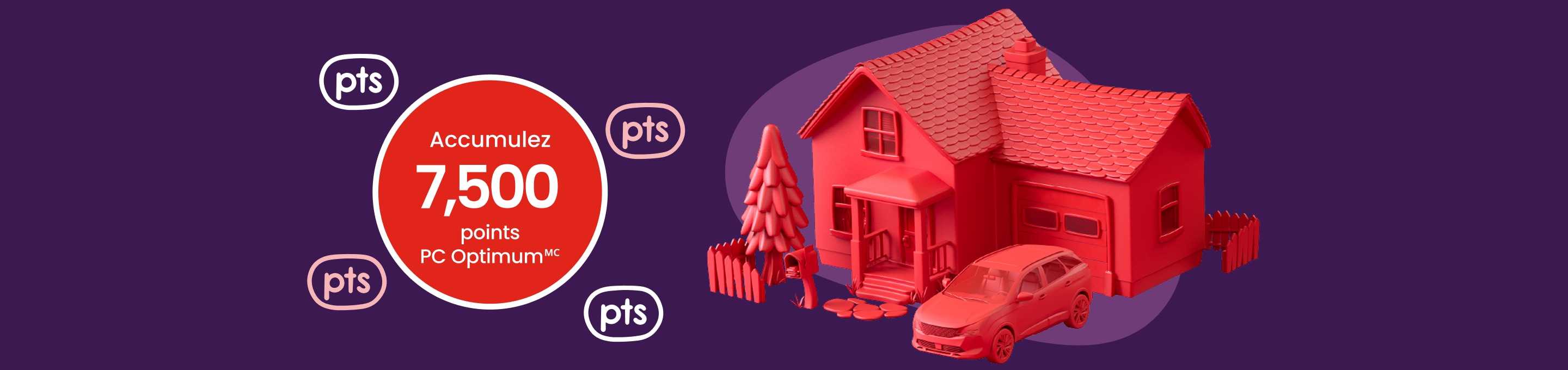 Accumulez 7,500 points PC Optimum