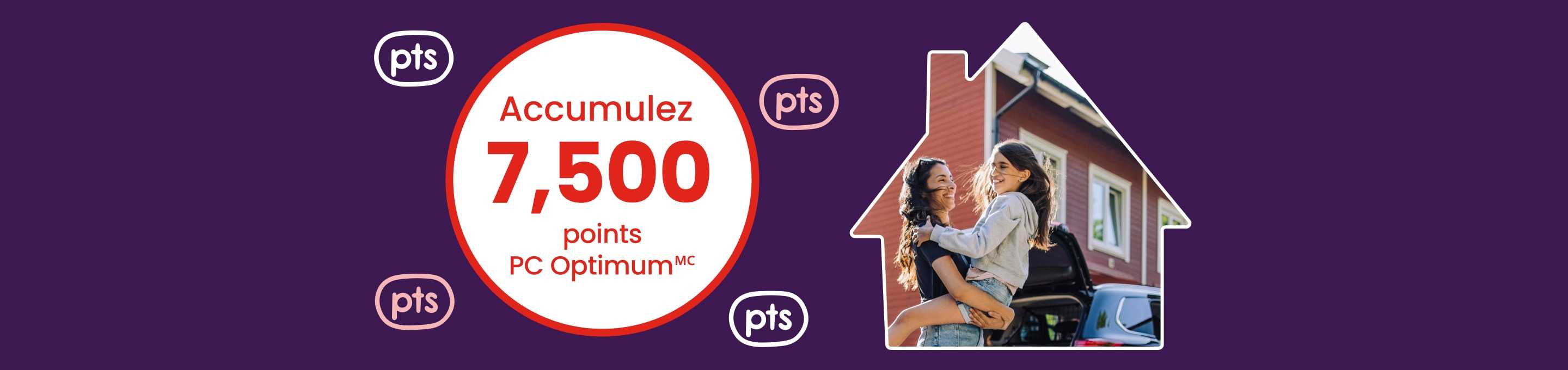 Accumulez 7,500 points PC Optimum